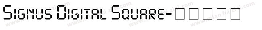 Signus Digital Square字体转换